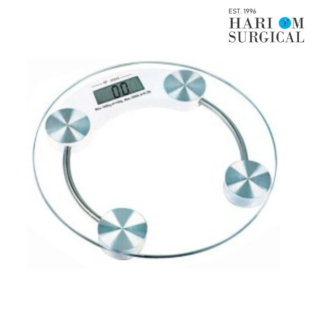 digital weighing scale round glass top